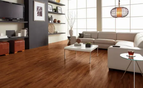 coretec flooring in living room
